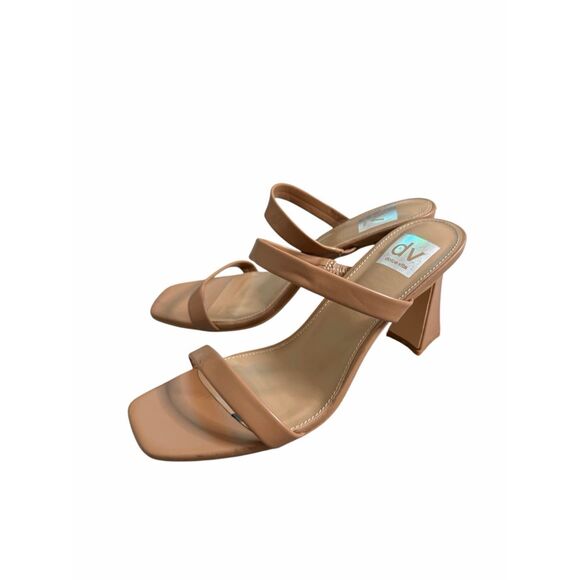DV Dolce Vita Yorke Two-Band Square-Toe High-Heel Dress Sandals Size 8 - Picture 4 of 6